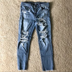 AE ripped skinny jeans